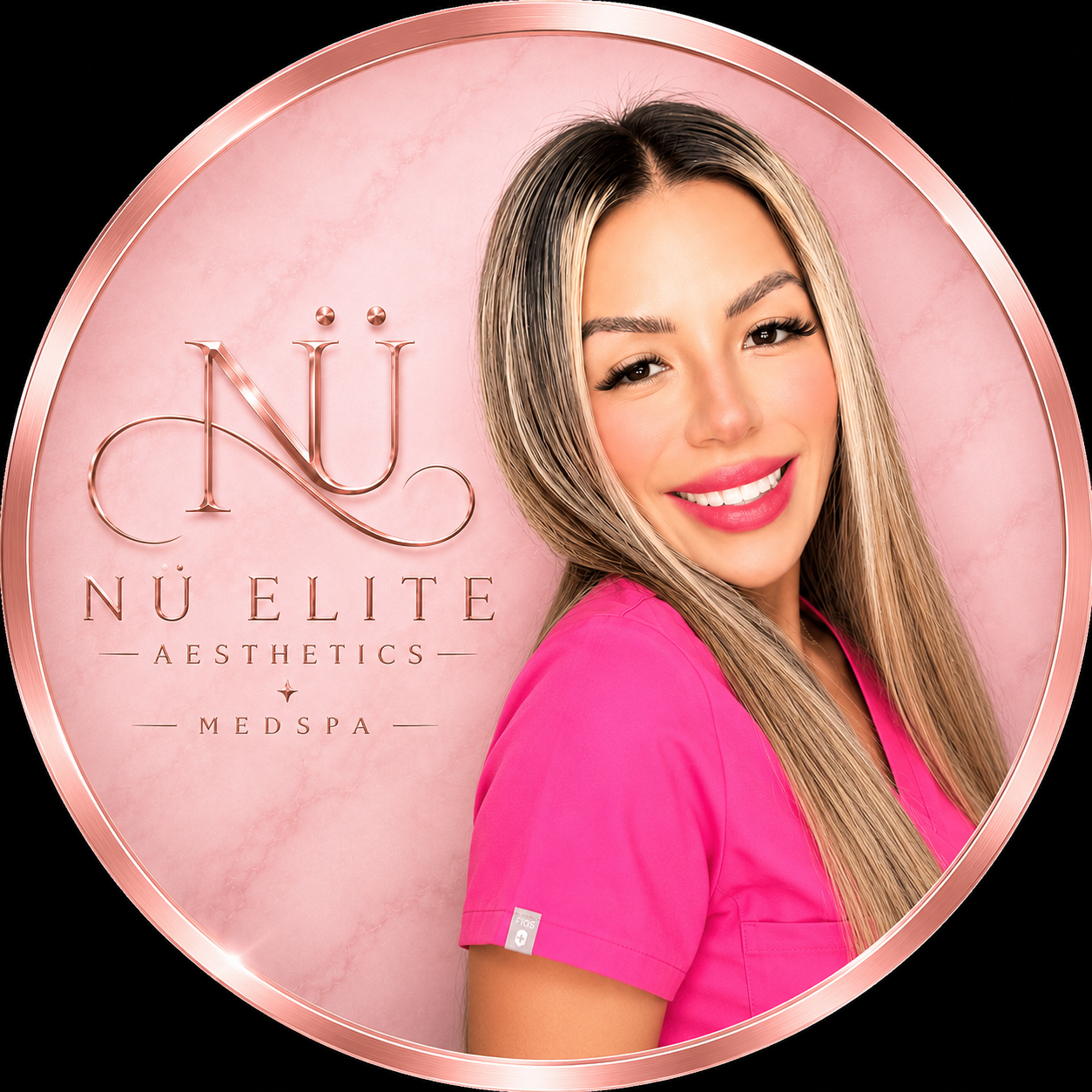 Fernanda Karkut with the NÜ Elite MedSpa mark